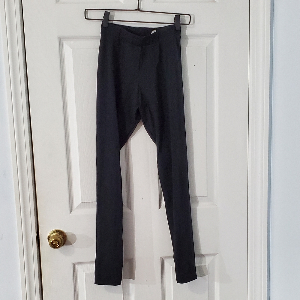 NWOT Adidas Black Leggings W Logo on Back Ankles
